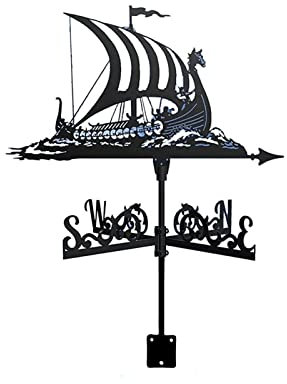 XINYUNFEI Wetterhahn Metall für Garten Weathervane for Dächer, Wetterschaufel Edelstahl, Windrichtungsindikatoren for Garten, Garten Im Freien Europäische Ornamente