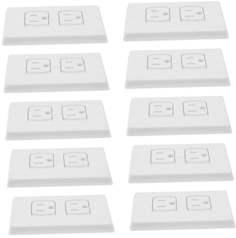 HAPINARY Steckdosenabdeckungen Selbstschließend Aus Abs-material Mit Schrauben Für Küche Wohnzimmer Bad Schutz Für Kinder