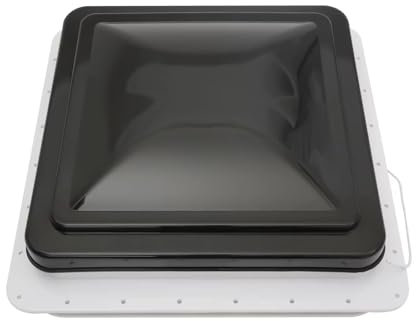 ventola Ventilatore Da Tetto Per Camper, Camper, Roulotte, Lucernario, 42 X 42 Cm, Universale, Quadrato, In Plastica. Ventilatore di scarico per camper