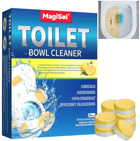 Nettoyant Toilette Extra Fort, 2025 Nouve Detartrant Wc, 24 Pastilles Nettoyant Wc Surpuissant Tartre, Effervescentes Pour Toilettes, Toilet Cleaner Pour Toilettes Égout Salle De Bains Nettoyage