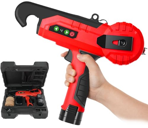 MYXJX Máquina atadora de Plantas, Atadora de Plantas automática inalámbrica con 2 baterías, diámetro máximo del Haz:,5 cm