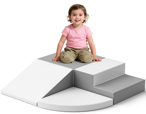 Mattoncini in schiuma per bambini, Impalcatura da arrampicata per interni, Custodia impermeabile in PU ad alta elasticità con cerniera nascosta, Promuove fitness e creatività, 1-5 anni, per interni