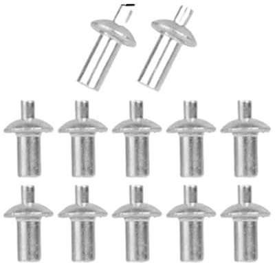 Rivetti a martello Rivetti ad espansione in lega di alluminio, chiodi ad espansione con percussione, rivetti perforanti(100PCS,5x7mm)