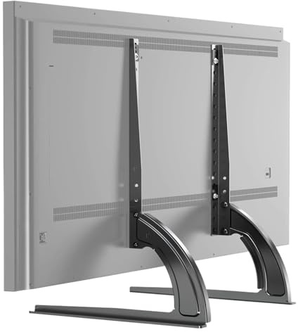 tv mount, Universal Table Top TV Stand 32-75 Inch, 3-Level Height Adjustable, Max VESA 600×400mm,For Most Flat/Curved TV(GRAY)