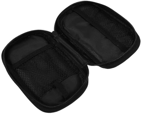 Healeved Bolsa de Almacenamiento Portátil para Sistema de Monitoreo de Glucosa de Tela Negra Diseño Práctico y Estilo Moderno para Uso en Bolsas y Viajes