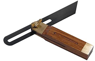 Dapetz ® Adjustable Bevel 7.5 Angle Finder Carpentry Woodwork Joiner Tools DIY Carpentry Squares Adjustable Sliding Bevel Hardwood Handle Stainless Steel Blade for Craftsman Woodworking 190mm