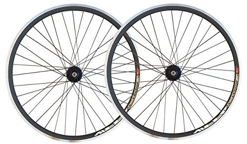 Laufradsatz für Räder mit festem Gang ohne Gangschaltung, 30-mm-Reifen mit Joytech Flip-Flop-Track-Naben, JOYTECH Flip Flop, Schwarz , 28 700C 622