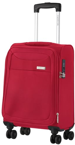 CarryOn Air – Mjuk kabinväska 55 cm, 41 L – Lätt resväska med TSA-lås (Röd, Litet)