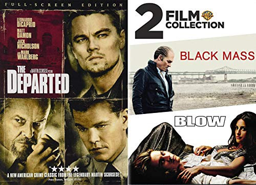 Whitey Bulger = Frank Costello Boston Underworld Double Feature: The Departed & Black Mass/ Blow 3-DVD Bundle