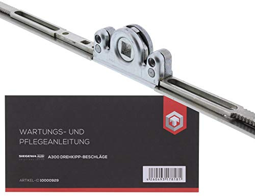 SIEGENIA ToniTec AUBI Fenstergetriebe GK Getriebe AGKK Beschlag AGKK3150 100020 inkl Wartungsanleitung fuer AUBI A300 Fensterbeschlaege