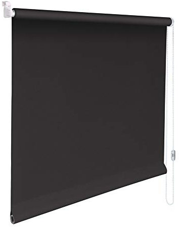 Sonnenschutz-HH® - Mini Verdunkelungsrollo Abdunkelungsrollo Minirollo Rollo KLEMMFIX Seitenzugrollo Kettenzugrollo inkl. Klemmträger ohne Bohren - Außenmaß Breite 60 x 180 cm Höhe - dunkelgrau