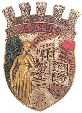 3D-Kühlschrankmagnet, Verona, Italien, Souvenir, Geschenk, Heim- und Küchendekoration, magnetischer Aufkleber, Verona, Italien, Kühlschrankmagnet