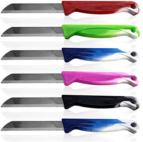 Solingen Obstmesser Schälmesser Gemüsemesser Allzweckmesser Edelstahl Messer rostfrei Küchenmesser Tafelbesteck Messerset Alltagsmesser 100er Set Bunt