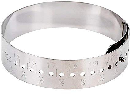 Calibro per bracciale in metallo Strumenti di misurazione da polso Calibro di misura dell'anello da 9,1 pollici per Bracciale Bangle Gauge Gioielli