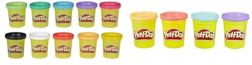 Play-Doh Farbenkiste mit 10 Dosen à 56 g 29413F03 Multicolor & erPack Sweet, tolle Farben für Kinder ab 2 Jahren, 112gDosen