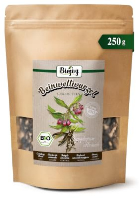 Biojoy Radice di consolida BIO, essiccata, tagliata, tisana, 250 g | Consolida, tisana sfusa, Symphytum officinale L.