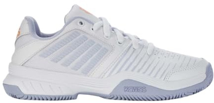 K-Swiss Performance Women's Court Express HB Tennis Shoes, White/Heather/Peach Fuzz, 7 UK