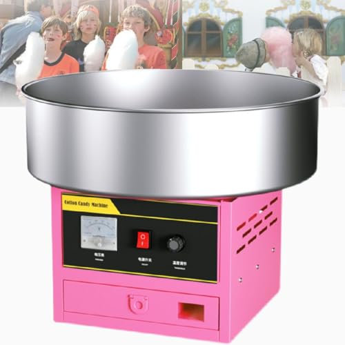GAYAYAS Candy Floss Machine, Cotton Sugar Maker, Electric Cotton Candy Machine, Suitable for Birthday Parties, Childrens Day and Christmas Day,Pink