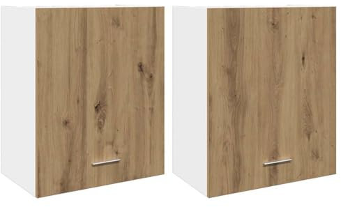 vidaXL Armarios Colgantes 2 uds “Lyon” Madera Roble Artisan