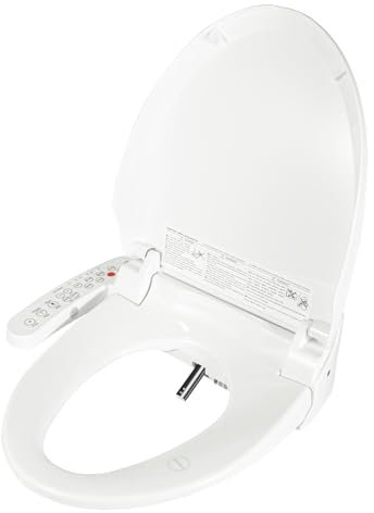 MEHOOSPVN Toilettendeckel mit Selbstreinigende Düse Waschen Vorne Hintere - Bidet Aufsatz für Toilette Warmluft-Trocknung und Beheizbare - Dusch WC Sitze mit Nachtlicht Desodorierung Energieeinsparung