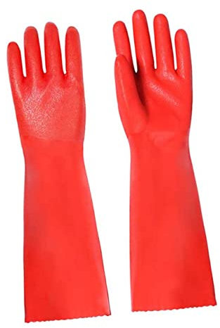 GOOHOCHY Thicken Insulated Kitchen Gloves Dishwashing Gloves Non-slip Heat Proof Design for Daily Use (1 Pair Black)