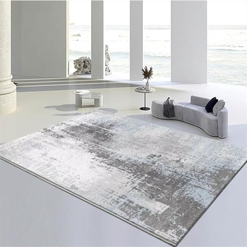 Kunsen treppen Teppich tepiche für küche Grauer Fuzzy-Wohnzimmerteppich Sofateppich verschleißfest und pflegeleicht Dekoration Schlafzimmer 40X150CM