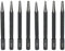 PonFxp nail punch 8-Piece Manual Positioning Centre Punch Set with 4 Sizes (0.79mm, 1.59mm, 2.38mm, 3.18mm) for Metal and Woodworking; Ideal for Repair and DIY Projects