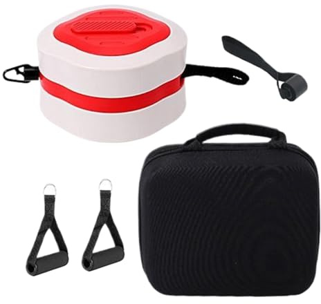 Motståndsband för träning, styrketräning, träningskondition, bekväma handtag, helkroppstoning, hemmagym träning, svart motstånd 9,06 x 7,87 x 4,33