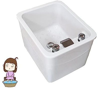 Vasca idromassaggio in acrilico per pedicure, durevole e resistente con agopunto, vasca da bagno per i piedi, bacino robusto per rilassarsi e curare i piedi, ideale per coccolare e rilassarsi a casa