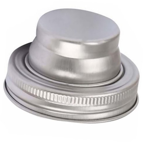 BESTYASH Stainless Steel Cocktail Shaker Lid Pepper Shaker Jar Lid 304 Food-Grade Strainer Cap for Mason Jars Suitable for Spice Flour