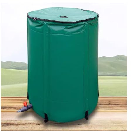 Serbatoio d'acqua portatile da 500 l, contenitore pieghevole per acqua piovana, ideale per cortili, giardini e terrazze, soluzione durevole e salvaspazio