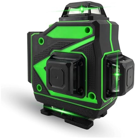 Nivel láser, Nivel Láser Profesional De 16 Líneas Con Trípode Verde Autonivelante 360°,para carpintería