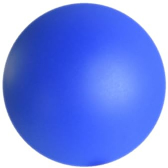 Runder Griffball aus Slow Rising Pu für Handübungen und Therapie | Blau, Rund Geformt, zur Fingerkräftigung und Entspannung, für Training und Alltag