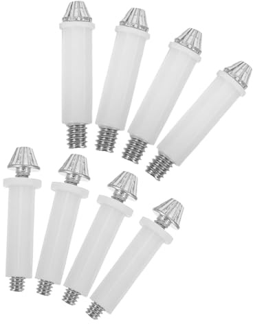 Hohopeti Kit 8 Pezzi Ferramenta per Porte Pieghevoli, Perno Inferiore Regolabile 3/8 e 7/16, Staffe di Ricambio per Porta a Soffietto Armadio, Riparazione Porte Scorrevoli Uso Domestico