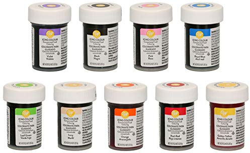 bakeryteam Wilton Lebensmittelfarben 8er Set plus Orange 252 g