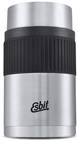 Esbit Thermobehälter Sculptor für Essen - Warmhaltebehälter 1000 ml in Edelstahl mit Manchette - aus Edelstahl für warme und kalte Speisen