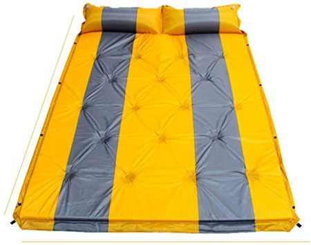 RONGJJ Isomatte Camping Outdoors Aufblasbare Luftmatratze Strand Langlebige wasserdichte Für Outdoor Camping, Reise,Trekking Und Backpacking, Orange, 192 * 192 * 3cm