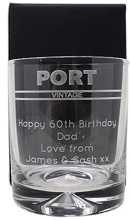 Personalised Dimple Tumbler - Port Banner Design (Cardboard Gift Box)