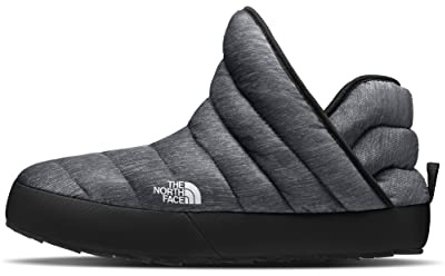 The North Face Men's Thermoball Traction Winter Bootie - Insulated, DWR Finish, Phantom Grey Heather Print/TNF Black, 11