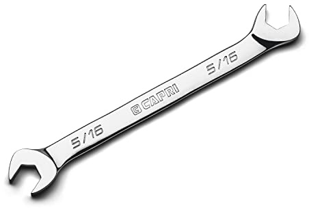 Capri Tools 5/16 in. Angle Open End Wrench, 30° and 60° angles, SAE