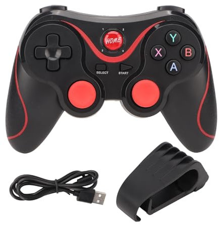 Wireless Gaming Controller, X3 Computer Game Controller Rechargeable Gamepad Fit for Android for IOS Mobile Phone TV CP VR