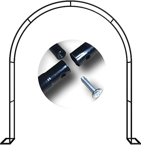 Arche Jardin Aluminium Largeur, Arche À Rosiers Métal, Filet À Plantes Grimpantes, Filet de Treillis, pour Récolte de Concombres, Légume, Vignes, Plantes Grimpantes,W3.5mxH2.2m
