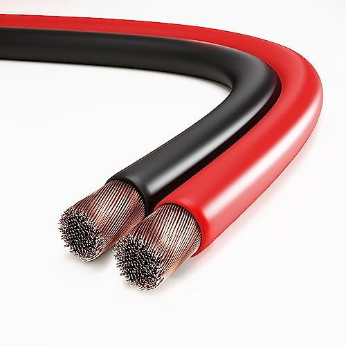 conecto cavo per altoparlanti, cavo per altoparlanti CCA, 2x0.75mm² colore: rosso/nero 10 metri