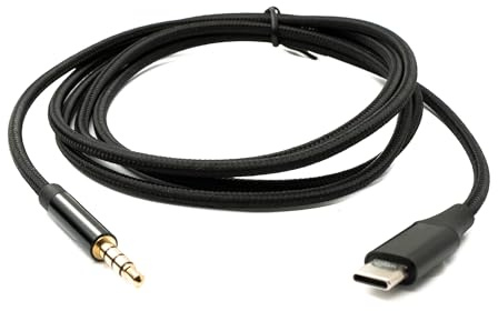 System-S Câble audio 150 cm - Prise jack 3,5 mm mâle vers USB 3.1 - Type C - Adaptateur AUX - Noir
