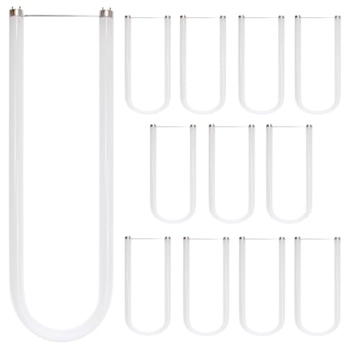 Diodesy- U-Bend T8 Fluorescent Tube Light Bulb 32W 3000 Lumens 5000K Bright White G13 Miniature Bi-Pin Base Rohs Compliant Pack of 12- U Shaped Linear Replacement Lamp
