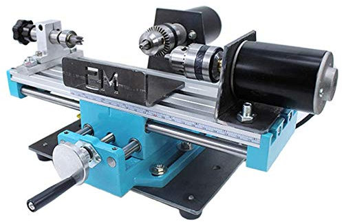 Micro Metal Lathe, Mini Lathe High Precision Milling Machine 7000 RPM Variable Spindle Speed Milling Machine for Mini Precision Parts Processing Double Bearing 24V 400W