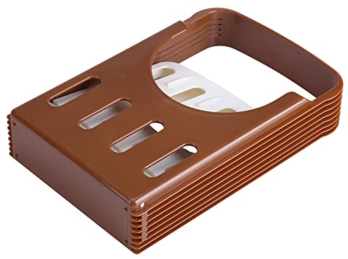 Bread Slicers, ABS Resins Foldable Toasts Slicers Cutting Guide, Bread Cutter Slicing Tools with 4 Slice Thickness for Toasts Loaf Sandwiches Bread Bagels Cakes