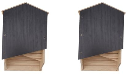 Casa para Murciélagos Caja para Murciélagos Casa Al Aire Libre de Doble Cámara Refugio para Murciélagos Habitatbig Caja para Murciélagos Caja Hecha a Mano Refugio para Jardín Al