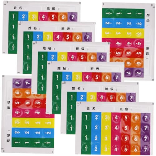 JOINPAYA 8stücke Notenaufkleber Für Panflöte Instrument Noten Aufkleber Panflöten Hinweis Aufkleber Percussion Training Zubehör Lautschrift Für Instrumente Übungsaufkleber Für Panflöte