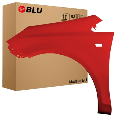 BLU Kotflügel Passend für Opel Corsa D Z547 Links Rot | 2006-2014 | Vorderseite Vorne | Lackiert | Einbaufertig